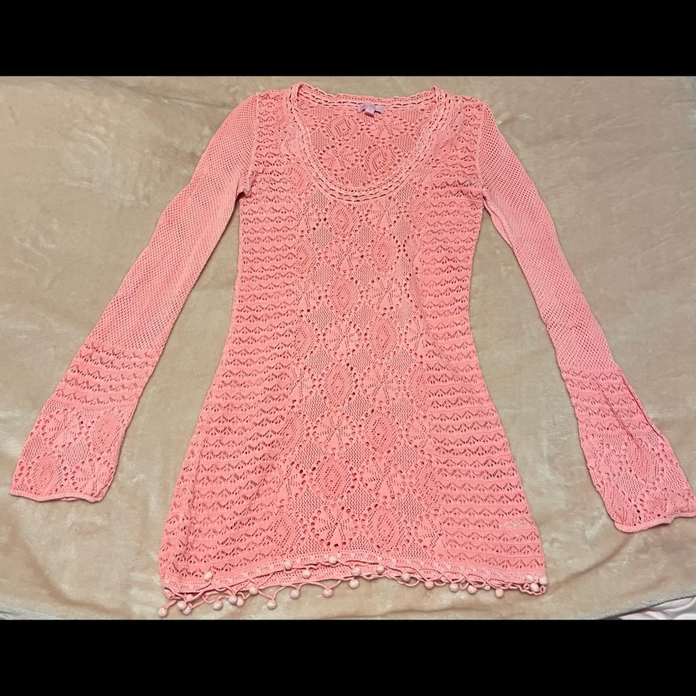 Lilly Pulitzer Coral Sun Dress Cover Up